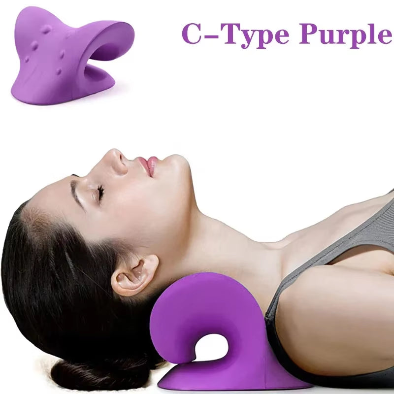 Relajador de cuello y hombros en color morado