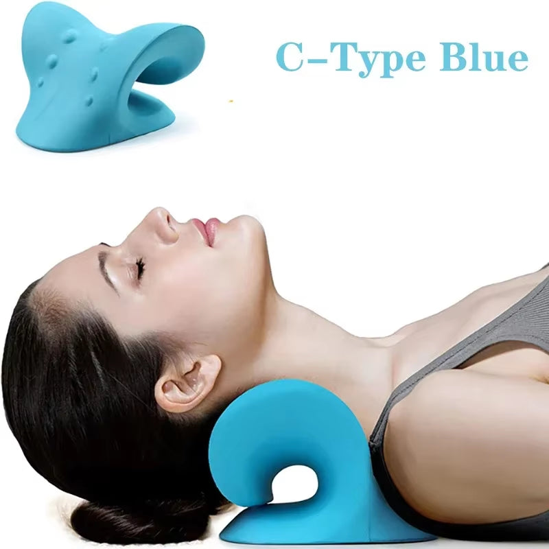 Relajador de cuello y hombros en color azul
